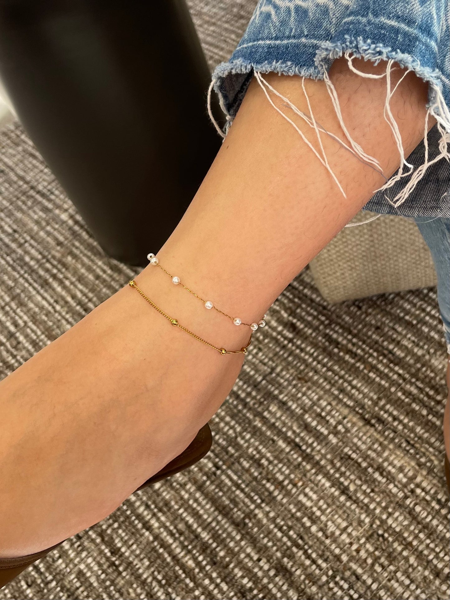 Nina Pearl anklet