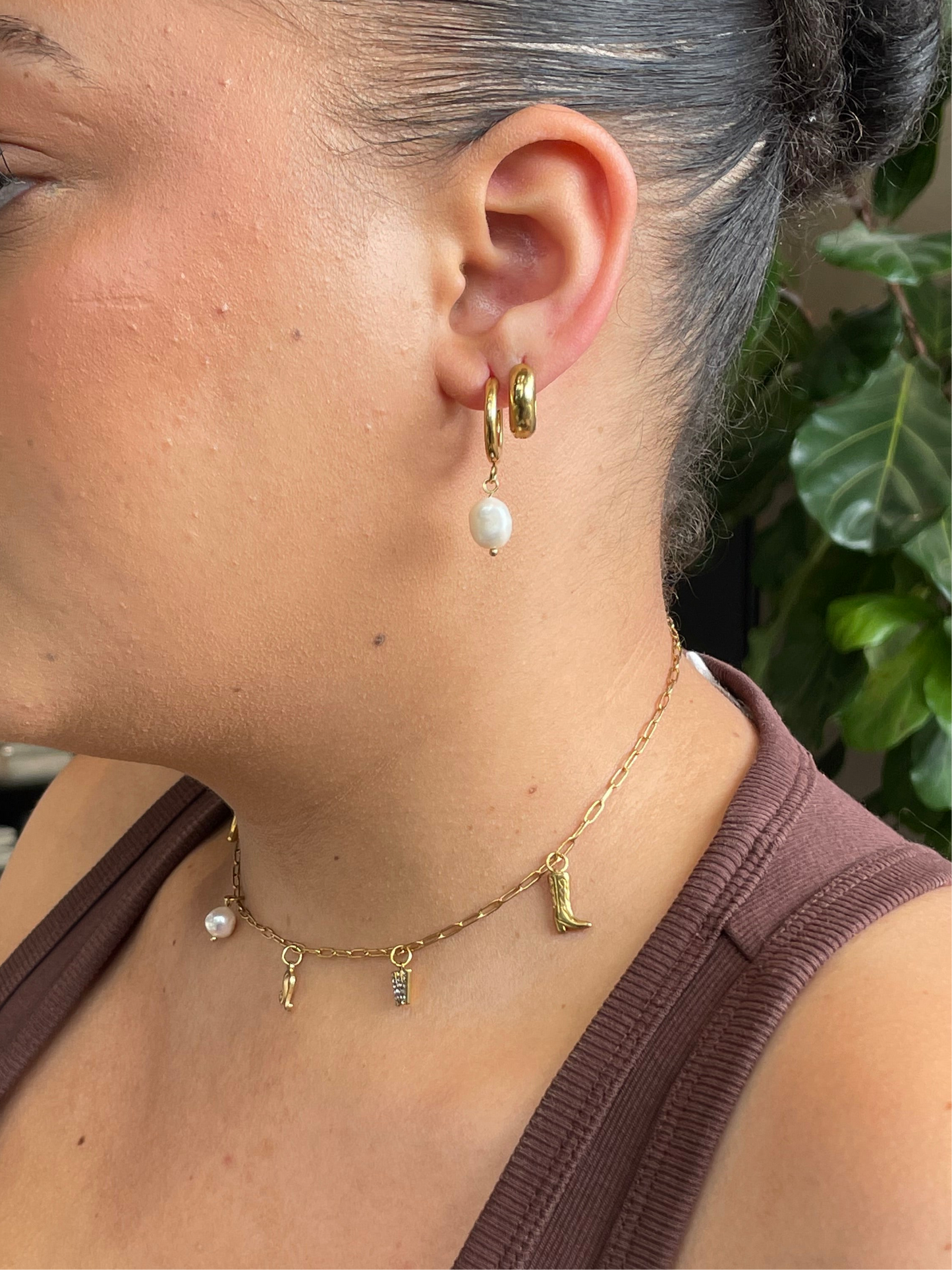 Pearl earrings