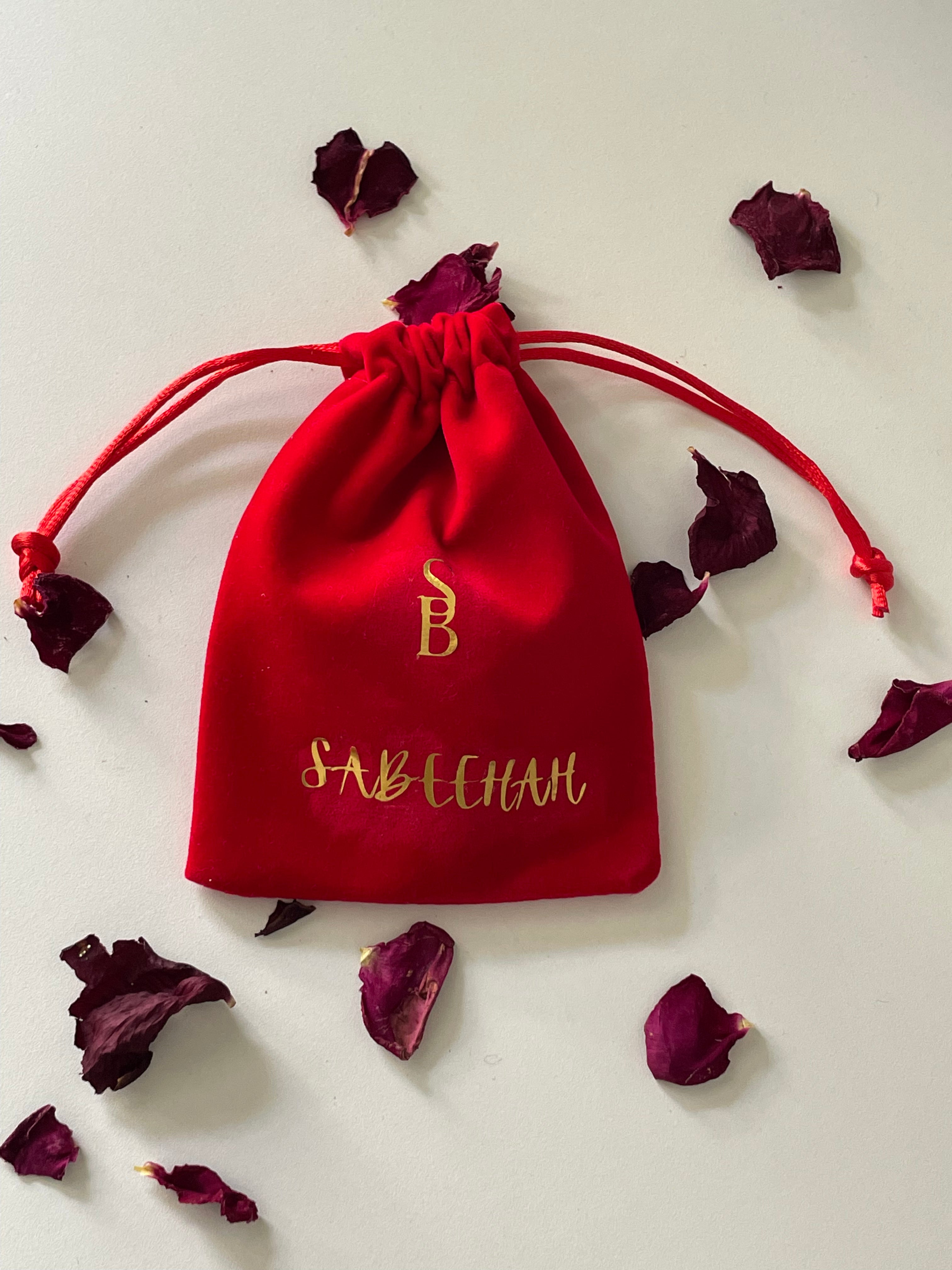 Valentine’s custom name jewellery bag – Shellbrands
