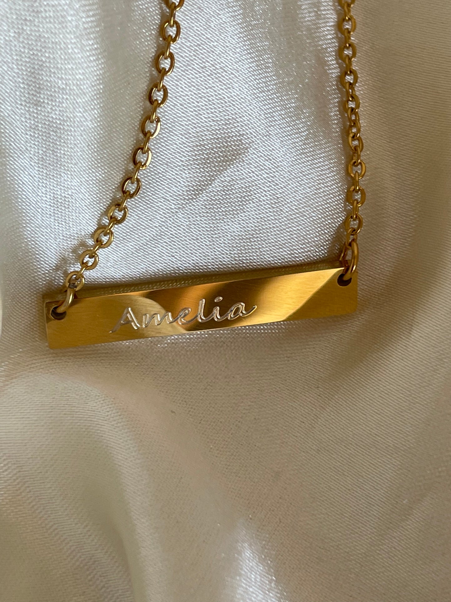 Custom engraved necklace