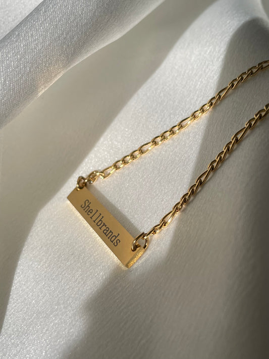 Custom engraved necklaces (3mm Cuban chain)
