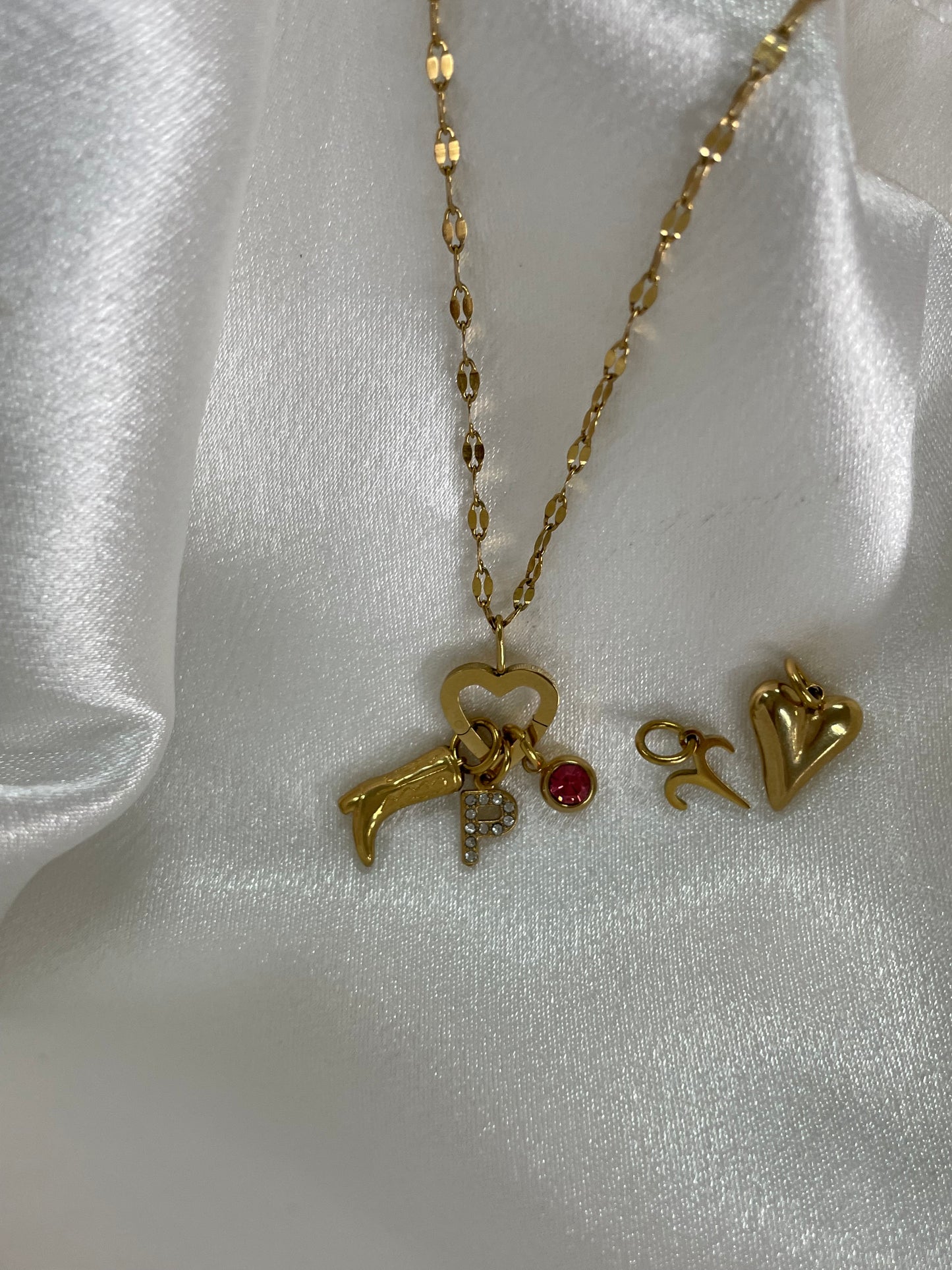 Charm holder necklace