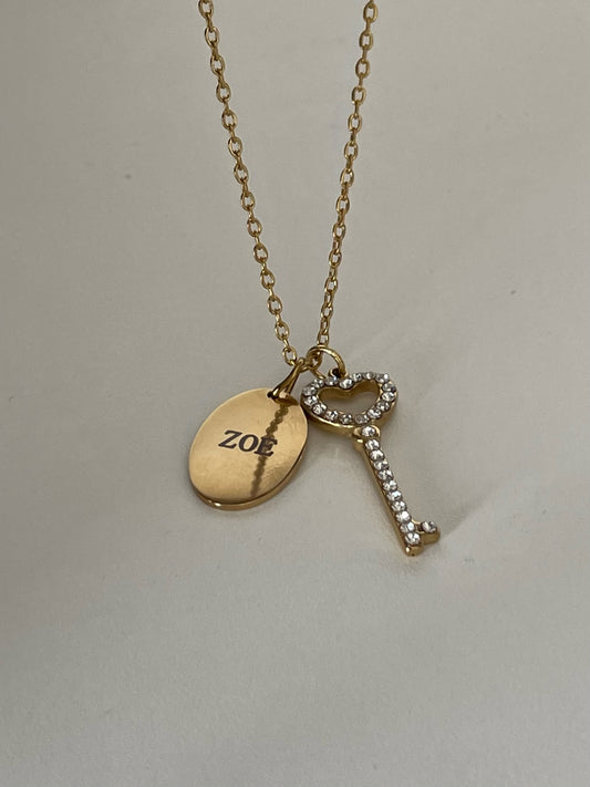 21st key necklace