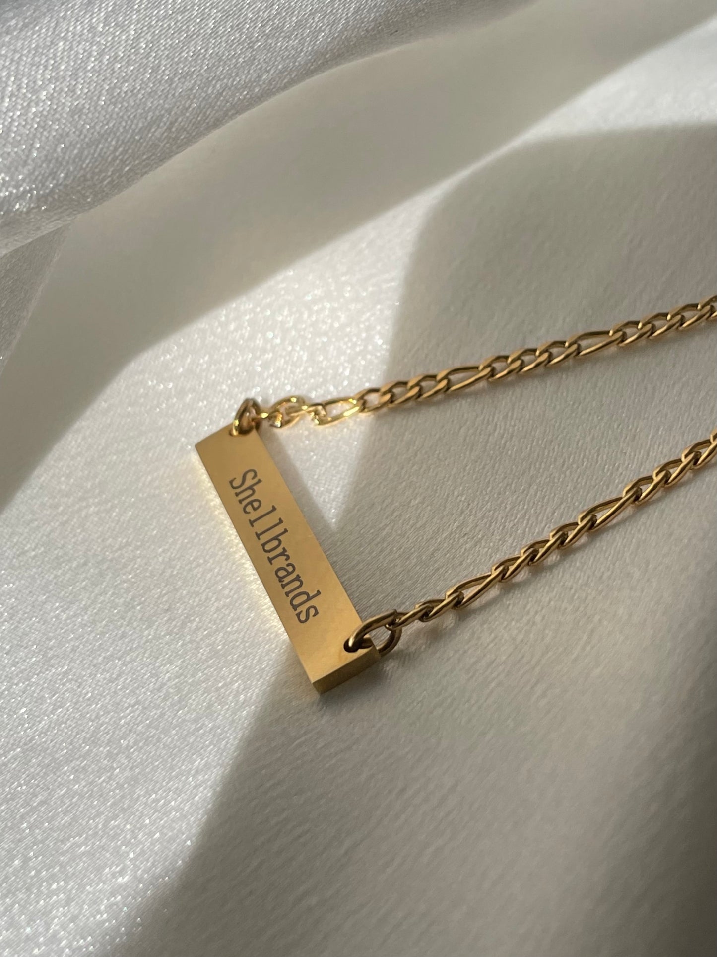 Cuban engraved necklace +cross necklace