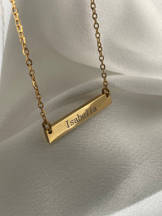 Custom engraved necklace