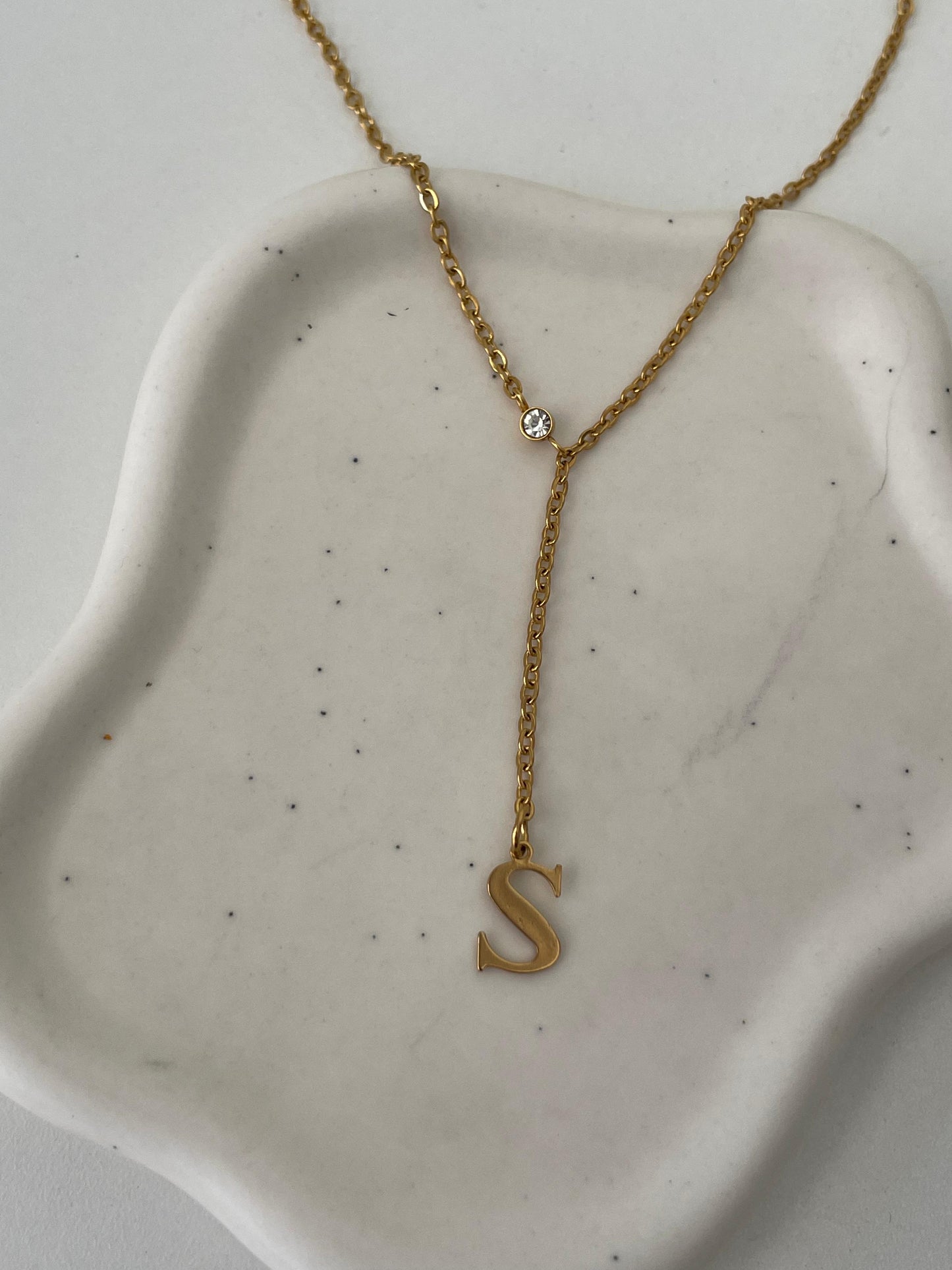 Bella initial necklace