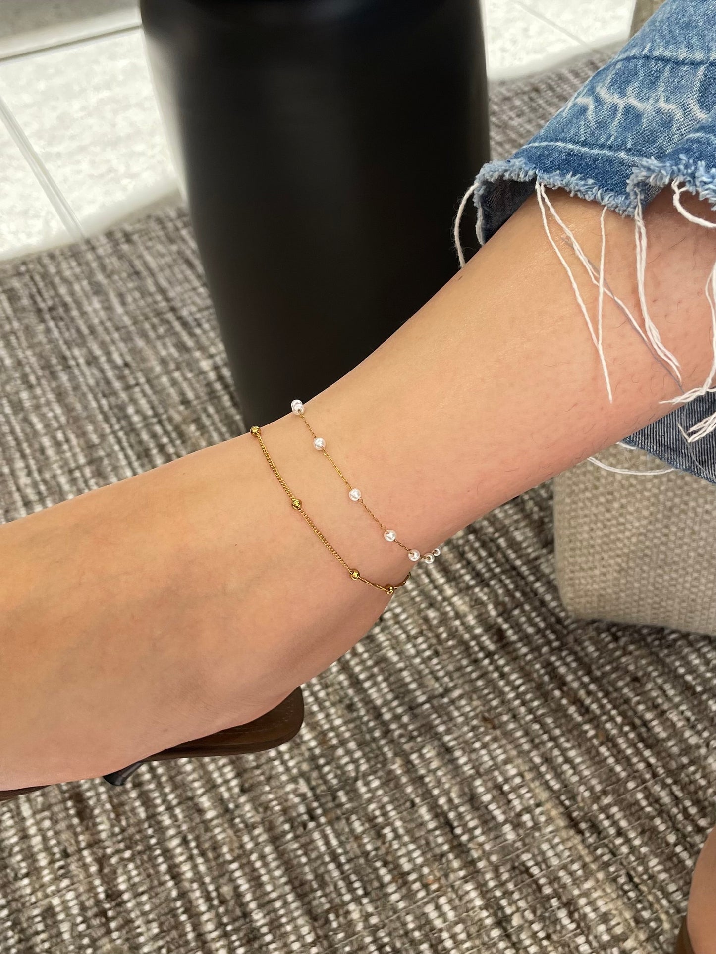 Nina Pearl anklet