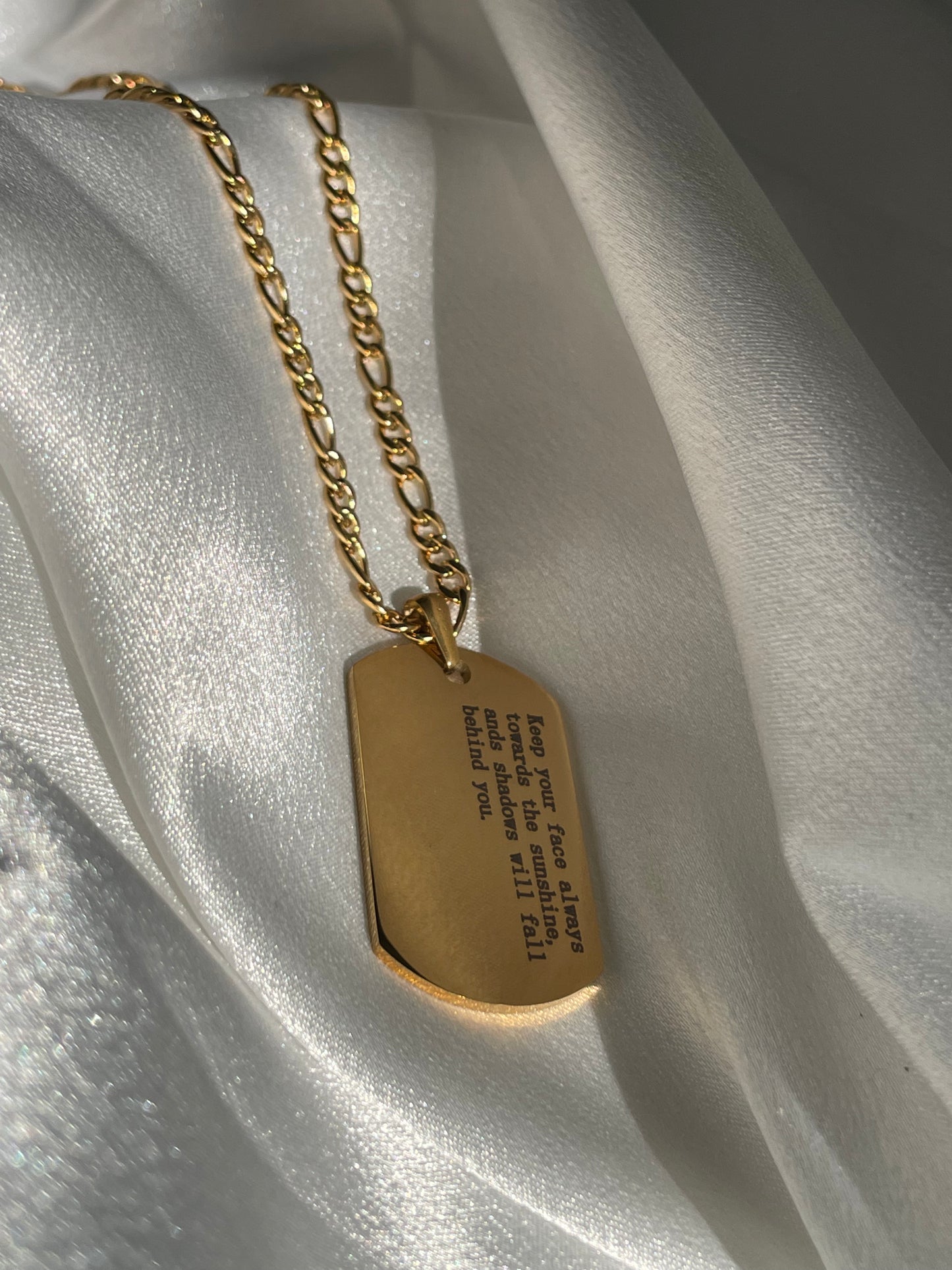 Military tag necklace