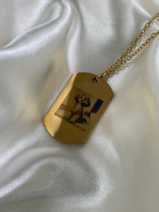 Photo Military tag necklace