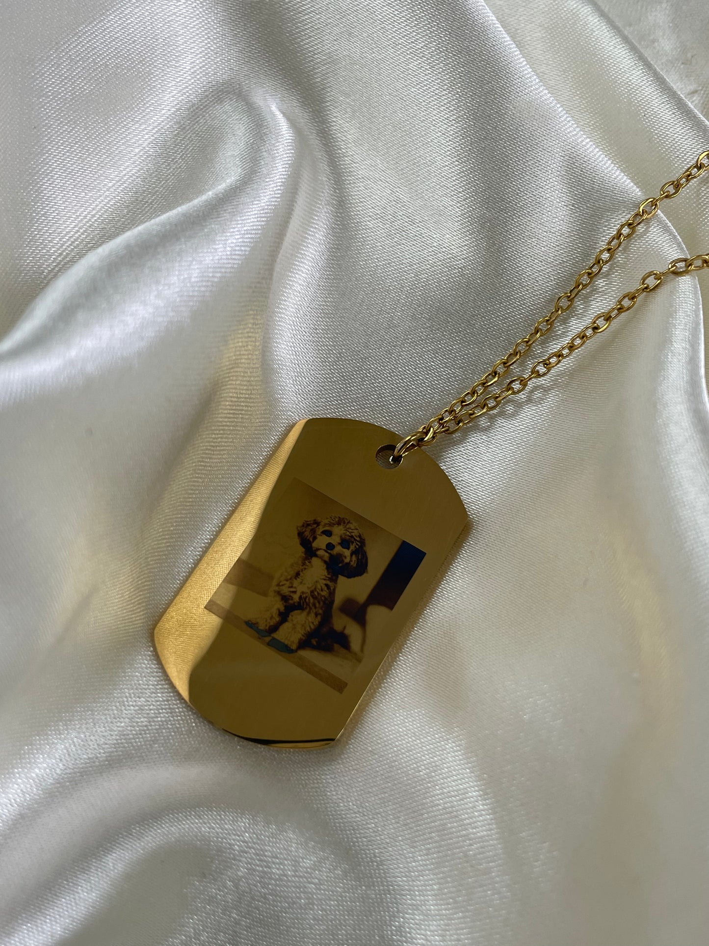 Photo Military tag necklace